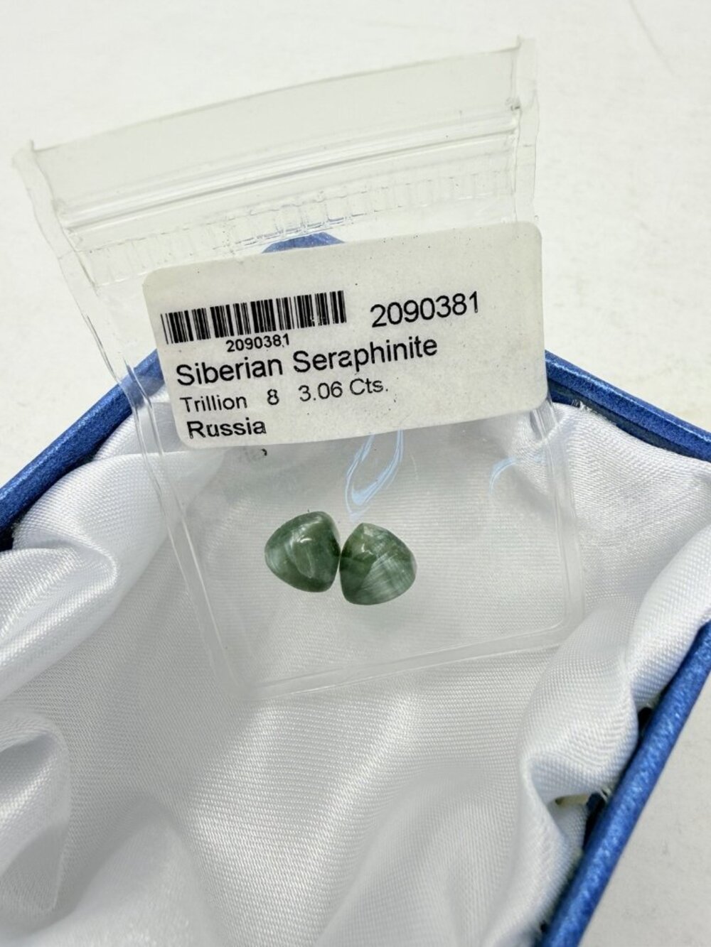 Shop LC Siberian Seraphinite Set of 2 Loose Gemstones for Jewelry Making 5533